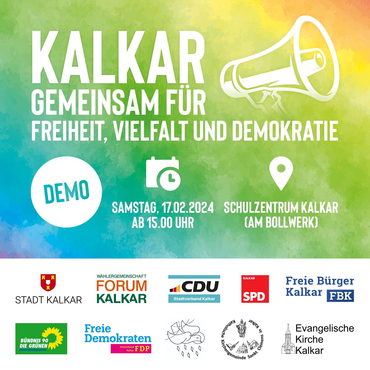 Kalkar – gemeinsam für Freiheit, Vielfalt und Demokratie!